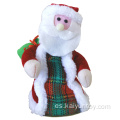 18cm musical santa claus llevando regalos